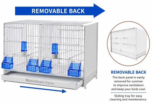 Double breeding cage 58cm - breeding,