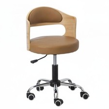 Upholstered Swivel Stool with