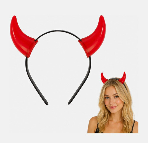 Red devil plastic - red, horns