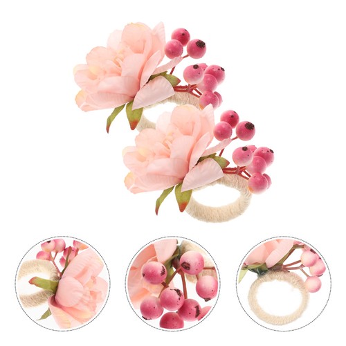 2pcs artificial flower napkin - artificial,