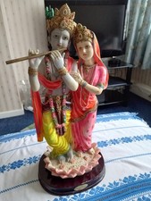 Beautiful Religious Hindu Statue of Radha and Krishna 