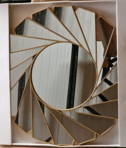 Wall mirror art deco frame - mirror,