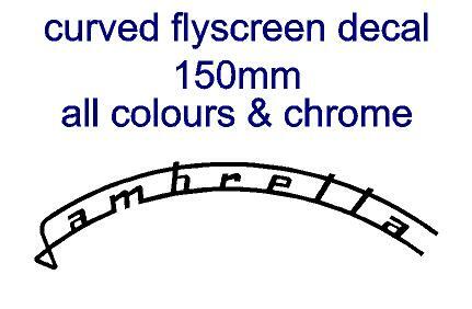 Curved lambretta flyscreen