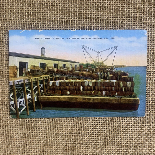 Barge load cotton river - load, of