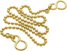 Chrome Metal Bathroom Bath Plug and 12 ", 18" Chain HEAVY DUTY BRASS 1 3/4"