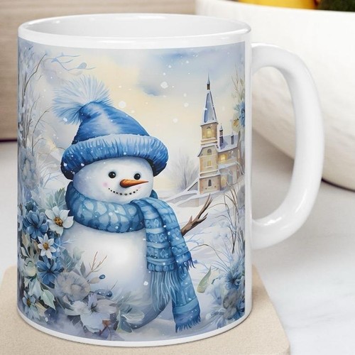 Funny christmas snowman - funny, mug