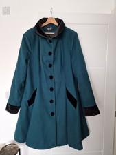 Hell Bunny Anouk Caped Coat Size 22