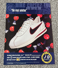 Rare Original 1999 Magazine ADVERT Art Picture JD Sports Nike Cortez TPU Ad