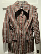 MINE Vintage Brown Plaid Lined