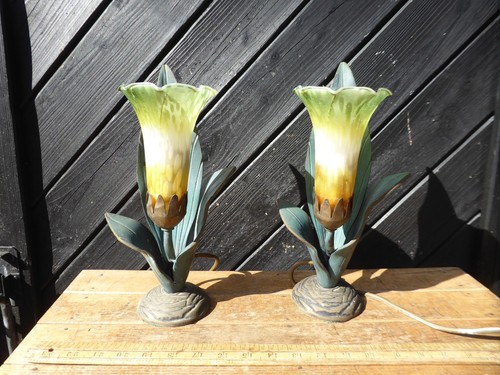 Vintage floral lamps - floral, by