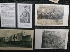 original german ww1 Wk1 Lot  bundle Death Card + Photos  troops