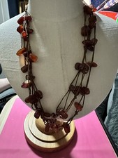 Boho Multi Strand Glass Nugget
