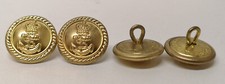British Royal Navy Dress Roped Rim Anchor Queen's Crown Buttons 30L