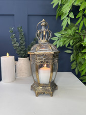 Vintage Style Glass Candle