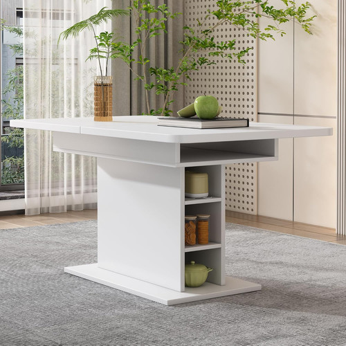 Extendable dining table with - table,