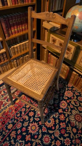 Antique cane chair vintage - antique,