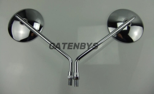 New chrome mirrors for yamaha - mirrors,