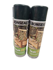 Ronseal Teak Oil Aerosol  - 500ml x 4 Bundle  