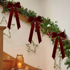 10PCS Red Velvet Christmas