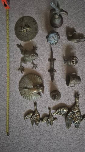 Antique brass ornaments - antique,