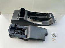 BMW E46 3 series - Black Leather Centre Console Armrest Kit & Fitting Bolts RHD