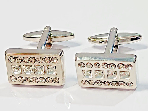 Cufflinks platinum plated - platinum,