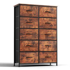 10 Fabric Drawers Bedside