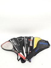 Bundle of 7 Squash Rackets Dunlop Wilson Prince Head with Covers Used