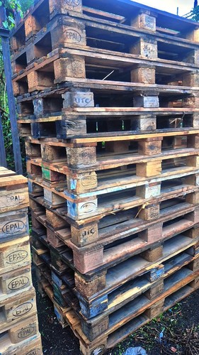 Epal wooden euro pallets stack - wooden,