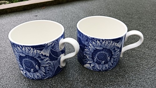 Pair rare spode blue room - pair,
