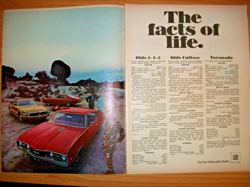 1968 olds 442 cutlass toronado - olds,