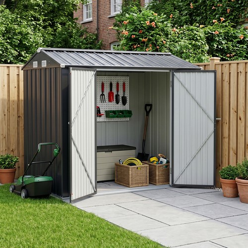 7ft metal garden shed - 7ft,