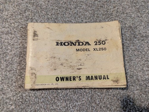 Honda 250 owners manual - honda,