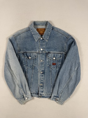Vtg chevignon denim trucker - vtg,