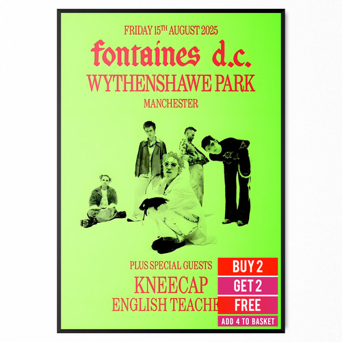Fontaines poster concert - d.c.,