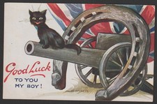 WW1 Black Cat Good Luck