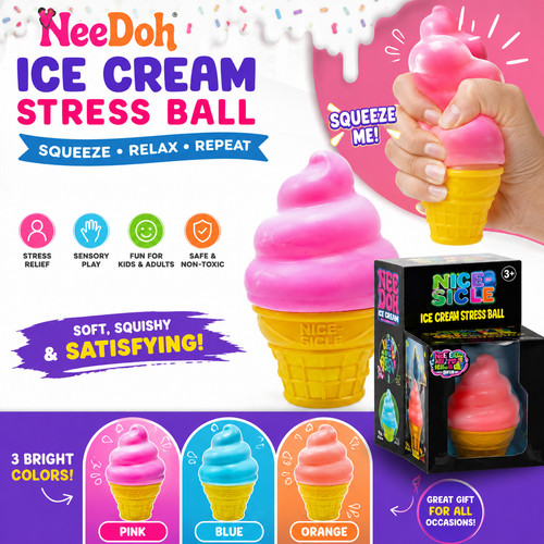 Needoh nice cream cone - cream, squishy