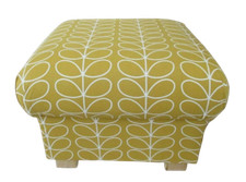 Orla Kiely Mustard Pouffe