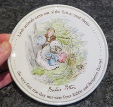 Vintage Wedgwood Mrs Tiggy Winkle Beatrix Potter Hanging Wall Decorative Plate