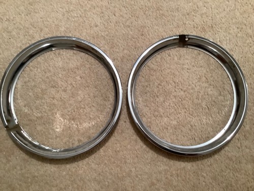 Chrome headlamp trims - trims, for