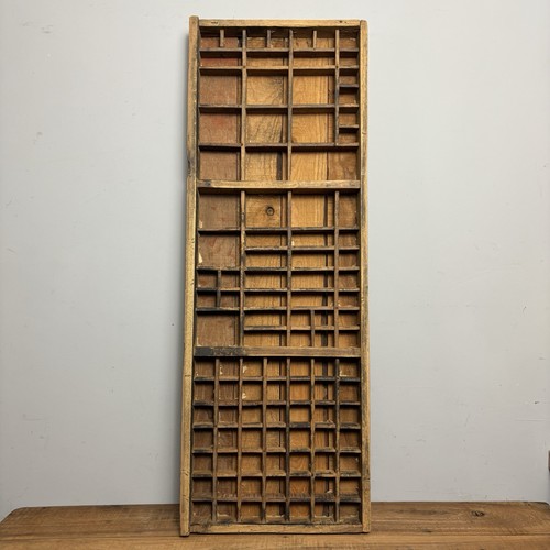 Vintage wooden printers - wooden, tray
