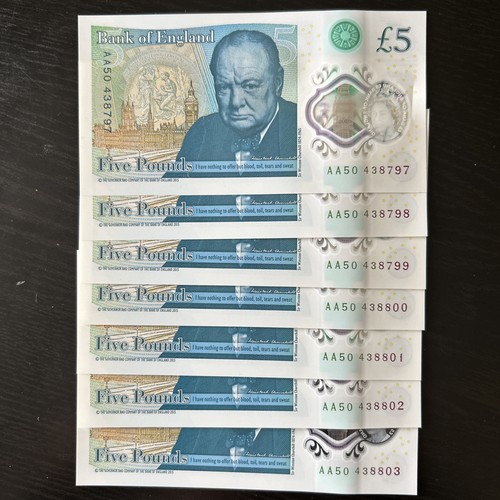 Bank england aa50 five - aa50,