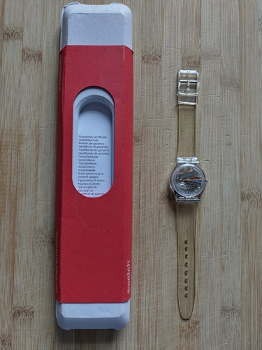 Swatch clearly new - gent, quartz