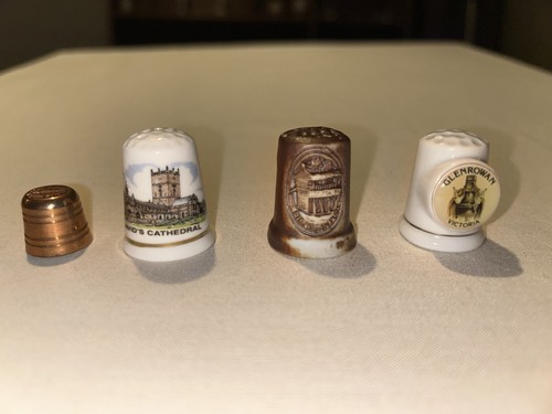 Vintage souvenir thimble - vintage, &