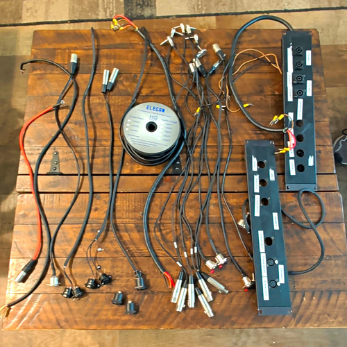 Audio rack wiring lot - audio,