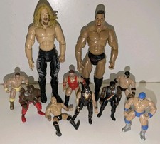 JOB LOT 2000 WWF WWE THE ROCK & TRIPLE H WRESTLING ACTION FIGURES JAKKS PACIFIC 