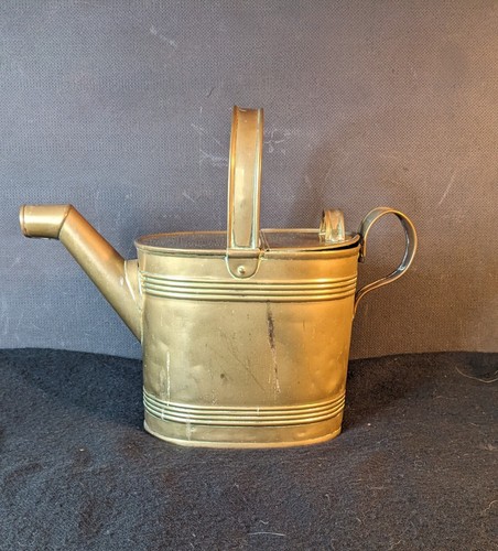 Antique brass watering can - antique,