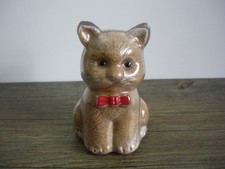 Collectable Alum Bay, Isle of Wight Souvenir Sand Filled Cat Ornament Figurine