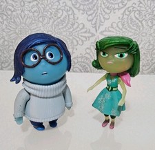 Disney Store Inside Out Disgust & Sadness Figures Dolls Pixar