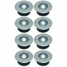 12PCS TAINLESS STEEL WHITE LED